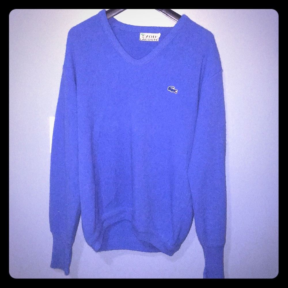 Men’s Vintage Lacoste V-Neck Sweater